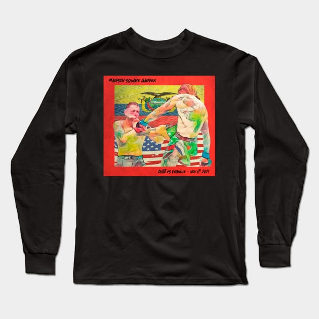 Chito Vs Frankie Nov 6th 2021 Red Long Sleeve T-Shirt by FightIsRight